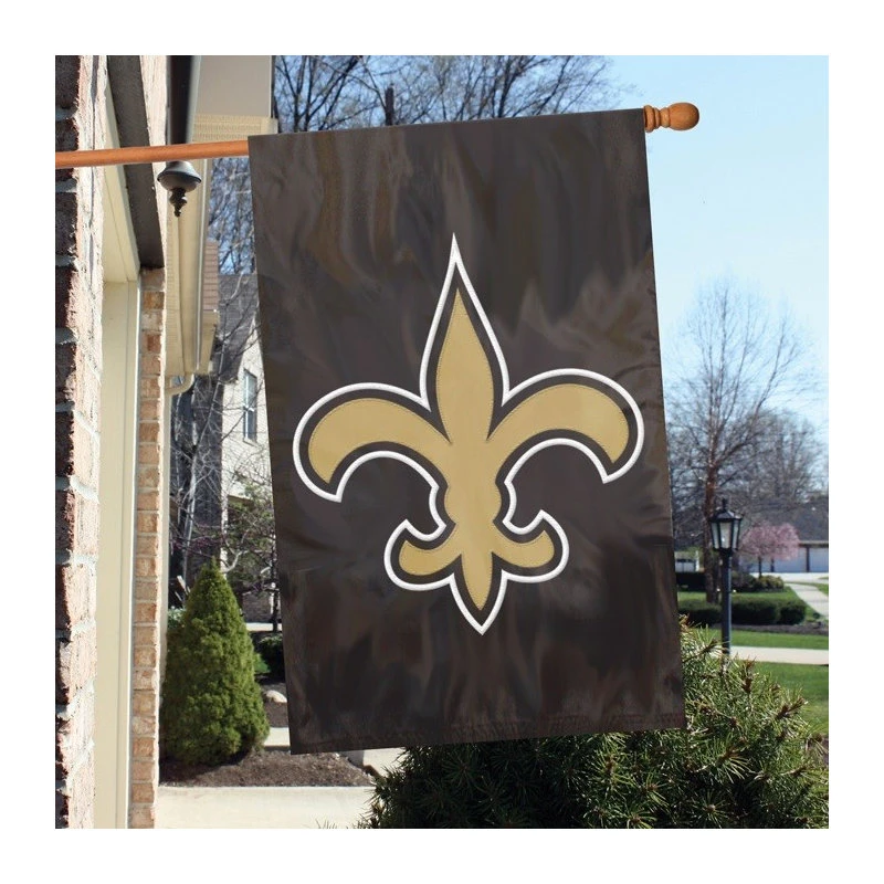 Party Animal New Orleans Saints Applique House Flag 4 Party Animal New Orleans Saints Applique House Flag - Image 2