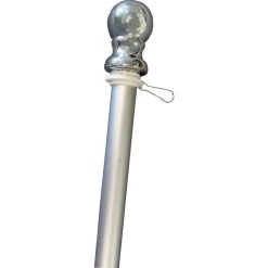 FlagLine 5'x1" Brushed Silver Aluminum Spinning Pole - 2-Piece -Mayne Store 07c167c304e4e3e6 1072 w800 h800 b1 p0