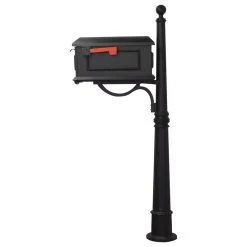 Special Lite Products Company Kingston Curbside Mailbox With Ashland Mailbox Post Unit, Black 7 Special Lite Products Company Kingston Curbside Mailbox With Ashland Mailbox Post Unit, Black -Mayne Store 083169410e0f3d39 7252 w800 h800 b1 p0