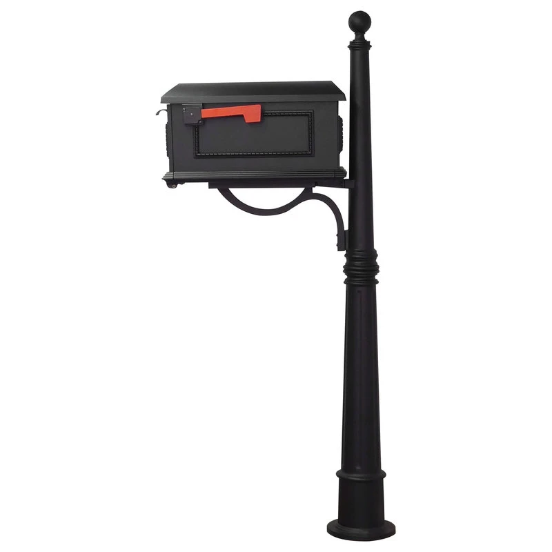 Special Lite Products Company Kingston Curbside Mailbox With Ashland Mailbox Post Unit, Black 5 Special Lite Products Company Kingston Curbside Mailbox With Ashland Mailbox Post Unit, Black - Image 3