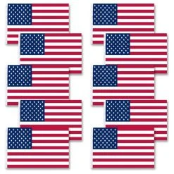 Yescom 3'x5' American Flag Us Usa Star Stripes Grommet Fit Flagpole, Set Of 10