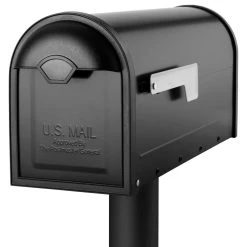 Architectural Mailboxes 8830-10 Winston Post Mount Mailbox - Black 9 Architectural Mailboxes 8830-10 Winston Post Mount Mailbox - Black -Mayne Store 0fc184380e93bd12 2052 w800 h800 b1 p0