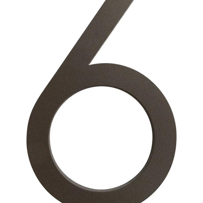 Moderndwellnumbers Modern Font House Number, Bronze, 6", Number 6, Modern Font 3 Moderndwellnumbers Modern Font House Number, Bronze, 6", Number 6, Modern Font