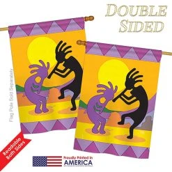 Breeze Decor Kokopelli Country And Primitive Southwest Double-Sided Flag, 28"x40" 8 Breeze Decor Kokopelli Country And Primitive Southwest Double-Sided Flag, 28"x40" -Mayne Store 164141380c813a19 5858 w800 h800 b1 p0