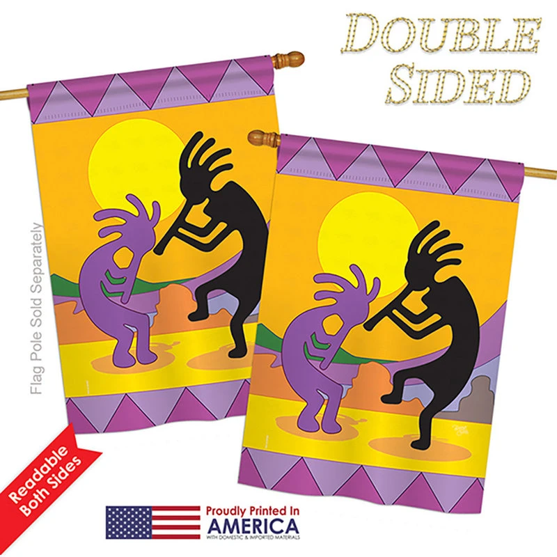 Breeze Decor Kokopelli Country And Primitive Southwest Double-Sided Flag, 28"x40" 5 Breeze Decor Kokopelli Country And Primitive Southwest Double-Sided Flag, 28"x40" - Image 3