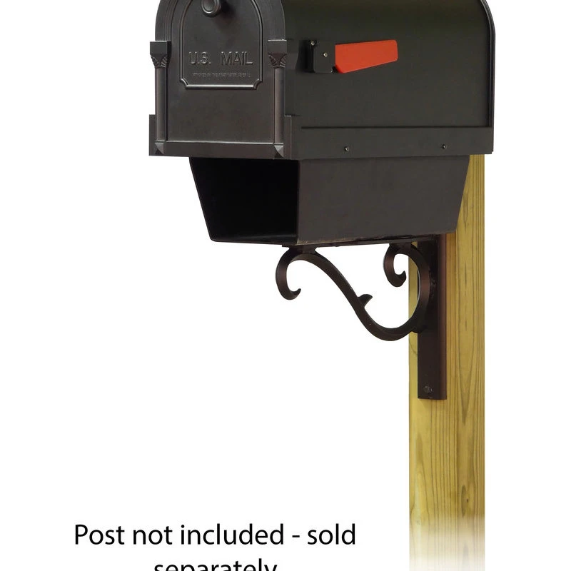 Special Lite Products Company Savannah Mailbox With Newspaper Tube & Sorrento Front Mailbox Mounting Bracket 4 Special Lite Products Company Savannah Mailbox With Newspaper Tube & Sorrento Front Mailbox Mounting Bracket - Image 2