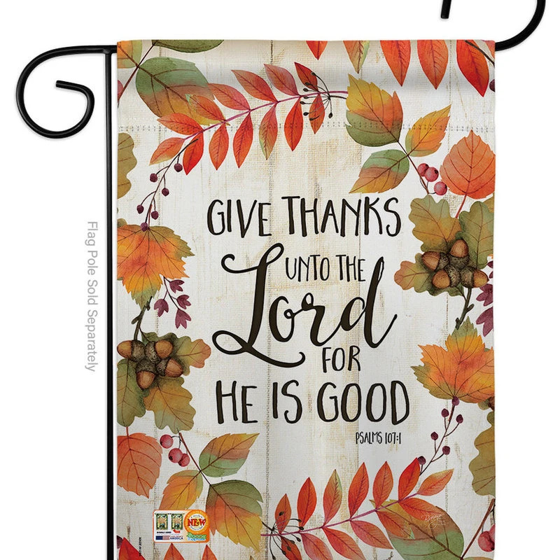 Breeze Decor Give Decorative Vertical Double Sided Garden Flag 4 Breeze Decor Give Decorative Vertical Double Sided Garden Flag - Image 2