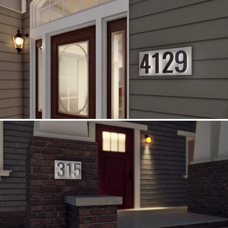 Modern Lights 5 In ABS Backlit LED Floating Address Number, Up-Scale Modern Look LumaNumbers, 6 Modern Lights 5 In ABS Backlit LED Floating Address Number, Up-Scale Modern Look LumaNumbers, - Image 4