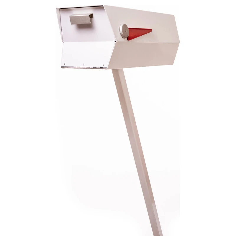 Modbox USA, Inc. ModboxUSA Mid-Century Modern Curbside Mailbox | One Color, White 4 Modbox USA, Inc. ModboxUSA Mid-Century Modern Curbside Mailbox | One Color, White - Image 2