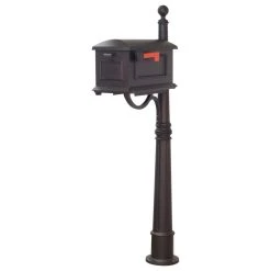 Special Lite Products Company Traditional Curbside Mailbox With Ashland Mailbox Post Unit, Black 7 Special Lite Products Company Traditional Curbside Mailbox With Ashland Mailbox Post Unit, Black -Mayne Store 2011c1100e0f461c 0509 w800 h800 b1 p0
