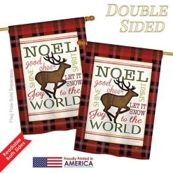 Breeze Decor Cheer To Reindeer Winter, Seasonal House Flag 28"x40" 8 Breeze Decor Cheer To Reindeer Winter, Seasonal House Flag 28"x40" -Mayne Store 2051e6870c34e8ba 5356 w800 h800 b1 p0