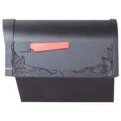 Special Lite Products Company Floral Curbside Mailbox With Paper Tube, Black 9 Special Lite Products Company Floral Curbside Mailbox With Paper Tube, Black -Mayne Store 20d1cc890e0e3d62 7512 w800 h800 b1 p0