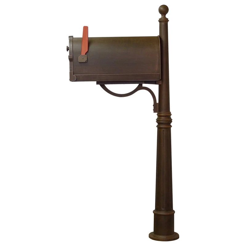 Special Lite Products Company Savannah Curbside Mailbox With Ashland Mailbox Post Unit, Copper 7 Special Lite Products Company Savannah Curbside Mailbox With Ashland Mailbox Post Unit, Copper - Image 5