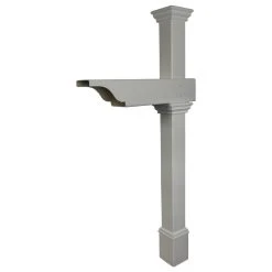 WamBam Fence Inc. Classica Mailbox Post With No-Dig Steel Pipe Anchor Kit