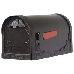 Special Lite Products Company Floral Curbside Mailbox, Black