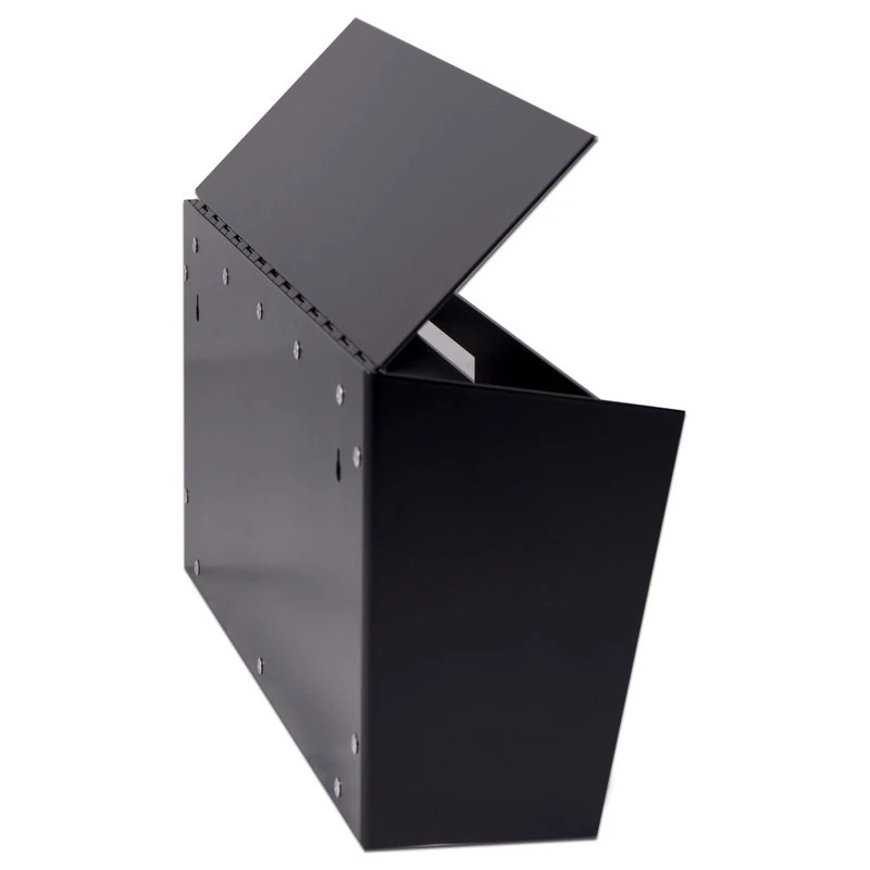 Locking Mid Century Modern Mailbox, Monochromatic, Black 4 Locking Mid Century Modern Mailbox, Monochromatic, Black - Image 2