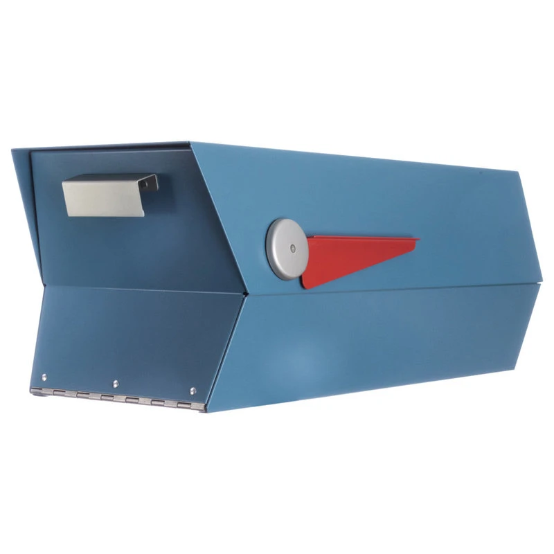 Modbox USA, Inc. ModboxUSA Mid-Century Modern Curbside Mailbox | One Color, Satin Pearl Blue 3 Modbox USA, Inc. ModboxUSA Mid-Century Modern Curbside Mailbox | One Color, Satin Pearl Blue