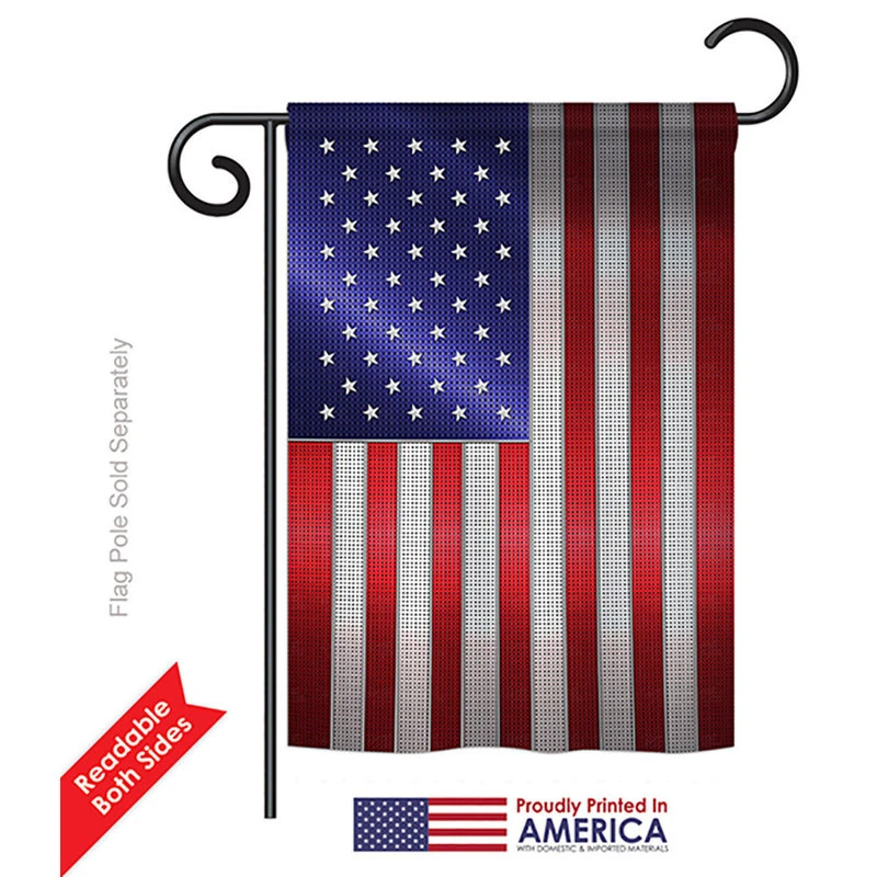 Breeze Decor Steel Of Pride American Flag, Everyday Vertical Garden Flag 13"x18.5" 4 Breeze Decor Steel Of Pride American Flag, Everyday Vertical Garden Flag 13"x18.5" - Image 2