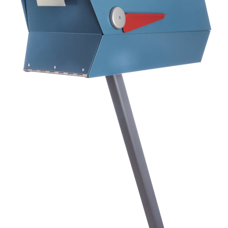 Modbox USA, Inc. ModboxUSA Mid-Century Modern Curbside Mailbox | One Color, Satin Pearl Blue 4 Modbox USA, Inc. ModboxUSA Mid-Century Modern Curbside Mailbox | One Color, Satin Pearl Blue - Image 2