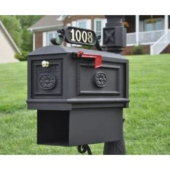 Better Box Mailboxes Better Box Decorative Mailbox With Paper Box, Black 8 Better Box Mailboxes Better Box Decorative Mailbox With Paper Box, Black -Mayne Store 3031d1b20856f328 3367 w800 h800 b0 p0