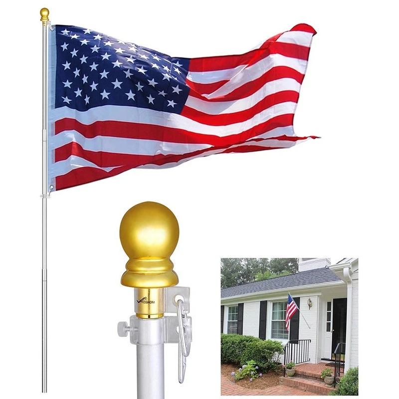 Yescom 6.5' Flagpole Telescopic Aluminum Kit 4 Yescom 6.5' Flagpole Telescopic Aluminum Kit - Image 2