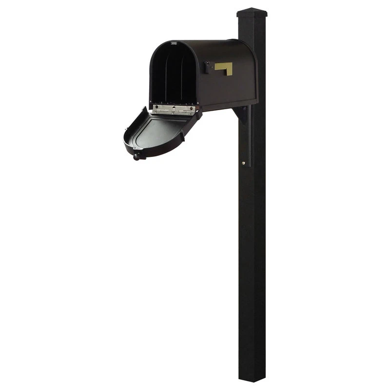 Special Lite Products Company Berkshire Curbside Mailbox And Wellington Decorative Post, Black 5 Special Lite Products Company Berkshire Curbside Mailbox And Wellington Decorative Post, Black - Image 3