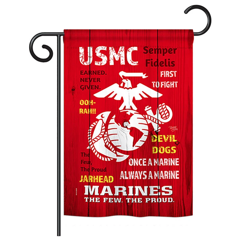 Breeze Decor USMC Americana Military Vertical 28"x40" Garden 13"x18.5" Double Sided Flag, 13" 3 Breeze Decor USMC Americana Military Vertical 28"x40" Garden 13"x18.5" Double Sided Flag, 13"