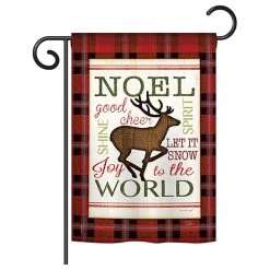 Breeze Decor Cheer To Reindeer Winter, Seasonal Garden Flag 13"x18.5"