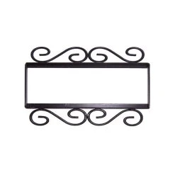 Fine Crafts & Imports Wrought Iron House Number Frame Bouquet-Blue 3