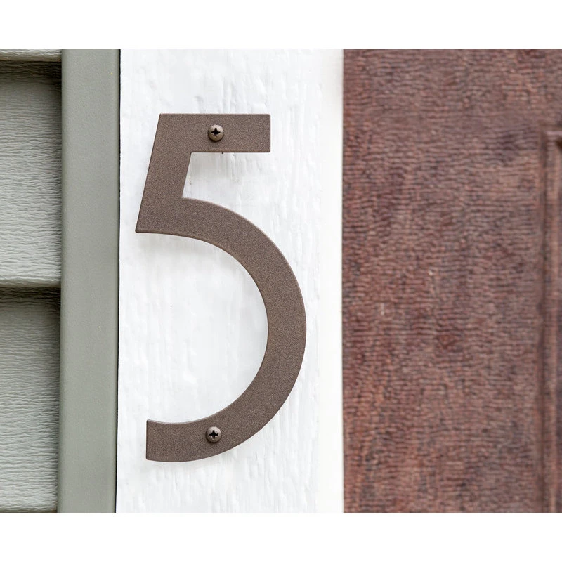 Majestic Mfg 6" Nobel Aluminum Numbers, Bronze, #7 6 Majestic Mfg 6" Nobel Aluminum Numbers, Bronze, #7 - Image 4