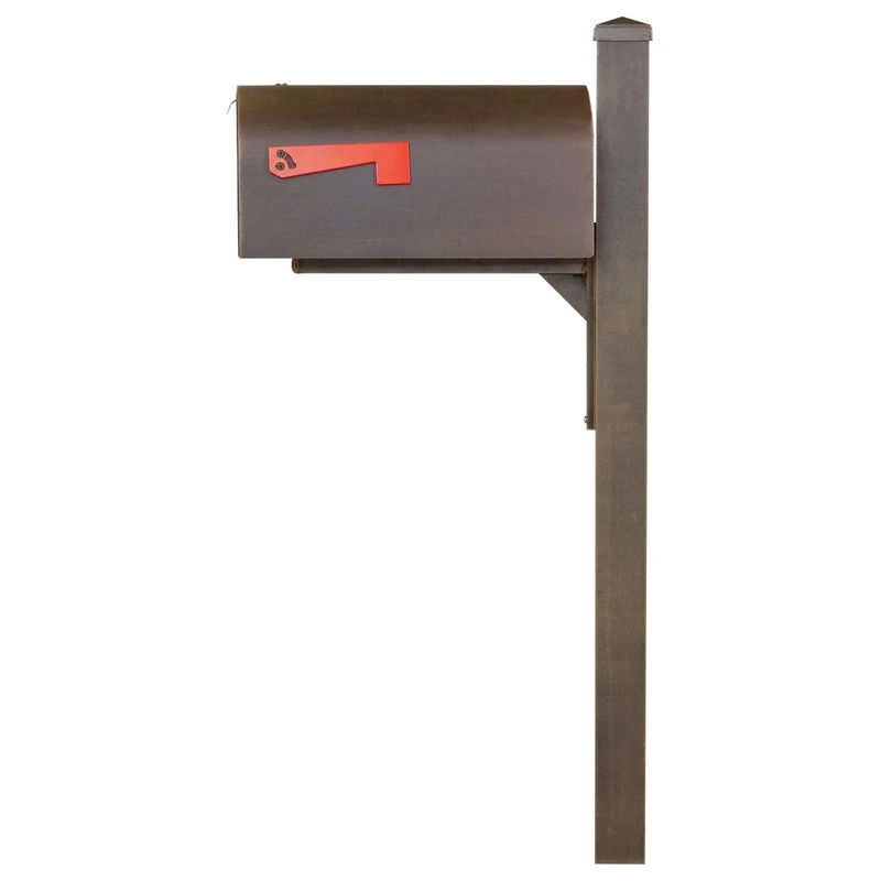 Special Lite Products Company Titan Steel Curbside Mailbox And Wellington Post, Copper 5 Special Lite Products Company Titan Steel Curbside Mailbox And Wellington Post, Copper - Image 3