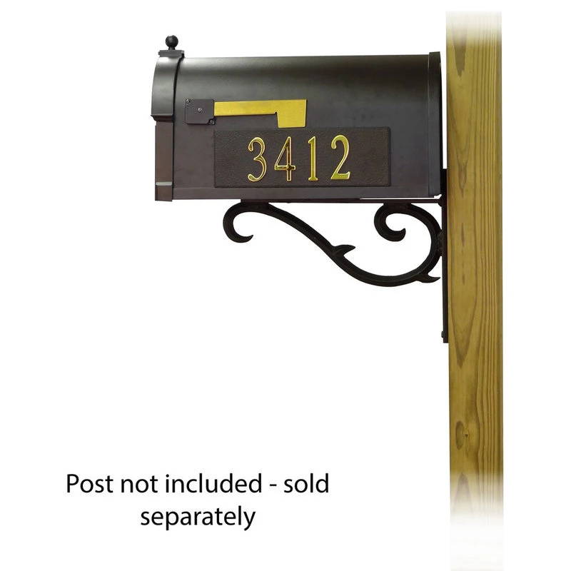 Special Lite Products Company Berkshire Mailbox With Address Numbers & Sorrento Mailbox Mounting Bracket 6 Special Lite Products Company Berkshire Mailbox With Address Numbers & Sorrento Mailbox Mounting Bracket - Image 4