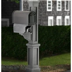 Mayne - Outdoor Products Of Distinction 8"W X 18"D X 56"H Rockport Single Mailbox Post, White -Mayne Store 4661731205c53679 6236 w800 h800 b0 p0