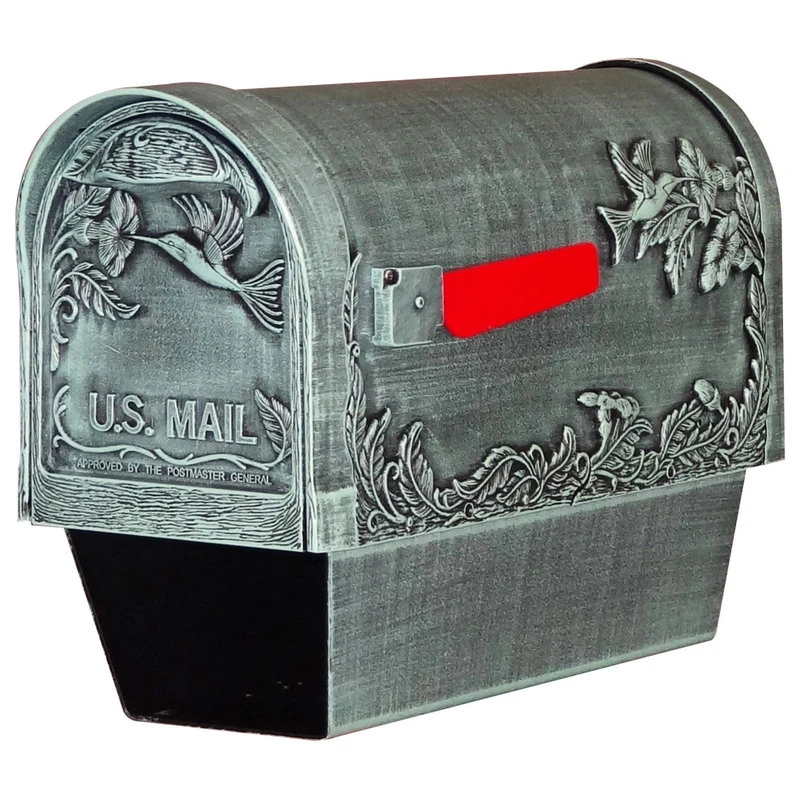 Special Lite Products Company Hummingbird Curbside Mailbox With Paper Tube, Verde Green 3 Special Lite Products Company Hummingbird Curbside Mailbox With Paper Tube, Verde Green