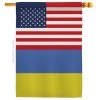 Americana Home & Garden Ukraine US Friendship Of The World Nationality House Flag 1 Americana Home & Garden Ukraine US Friendship Of The World Nationality House Flag -Mayne Store 499146240f263c0d 4120 w800 h800 b1 p0