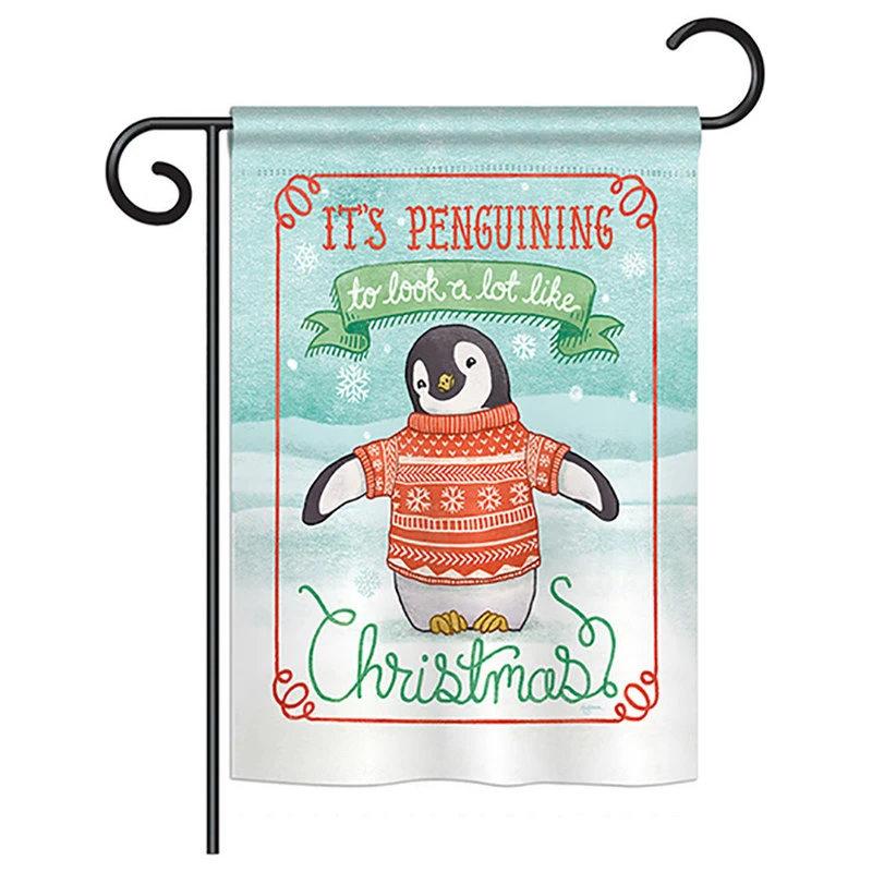 Breeze Decor It's Penguining To Look Winter, Seasonal Garden Flag 13"x18.5" 3 Breeze Decor It's Penguining To Look Winter, Seasonal Garden Flag 13"x18.5"