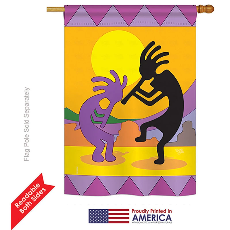 Breeze Decor Kokopelli Country And Primitive Southwest Double-Sided Flag, 28"x40" 4 Breeze Decor Kokopelli Country And Primitive Southwest Double-Sided Flag, 28"x40" - Image 2