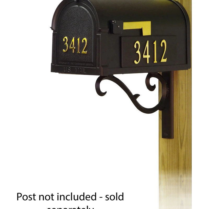 Special Lite Products Company Berkshire Mailbox With Address Numbers & Sorrento Mailbox Mounting Bracket 4 Special Lite Products Company Berkshire Mailbox With Address Numbers & Sorrento Mailbox Mounting Bracket - Image 2