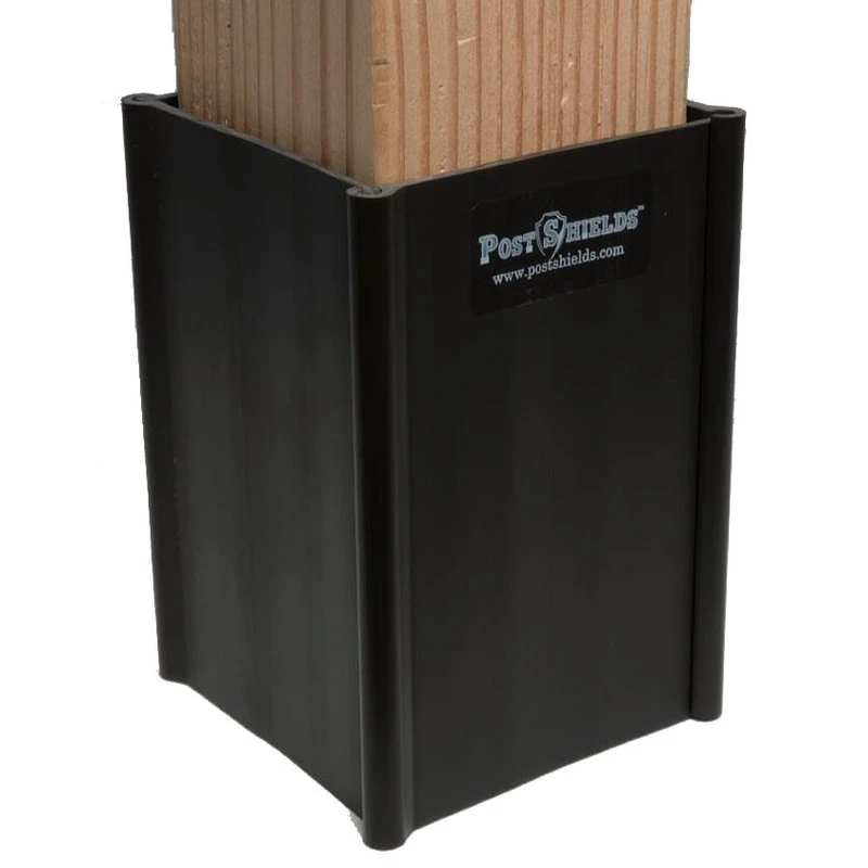 Post Shields 6" Mailbox And Fence Black Sleeve Grass Trimmer Protector 4 Post Shields 6" Mailbox And Fence Black Sleeve Grass Trimmer Protector - Image 2