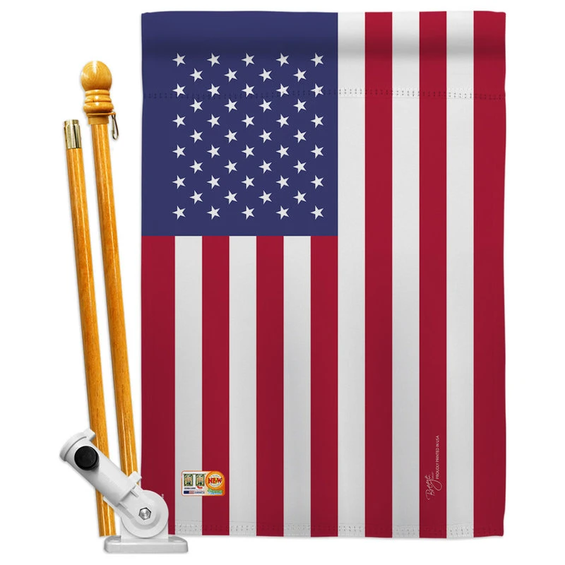 Breeze Decor USA Flags Of The World Nationality House Flag Set 3 Breeze Decor USA Flags Of The World Nationality House Flag Set