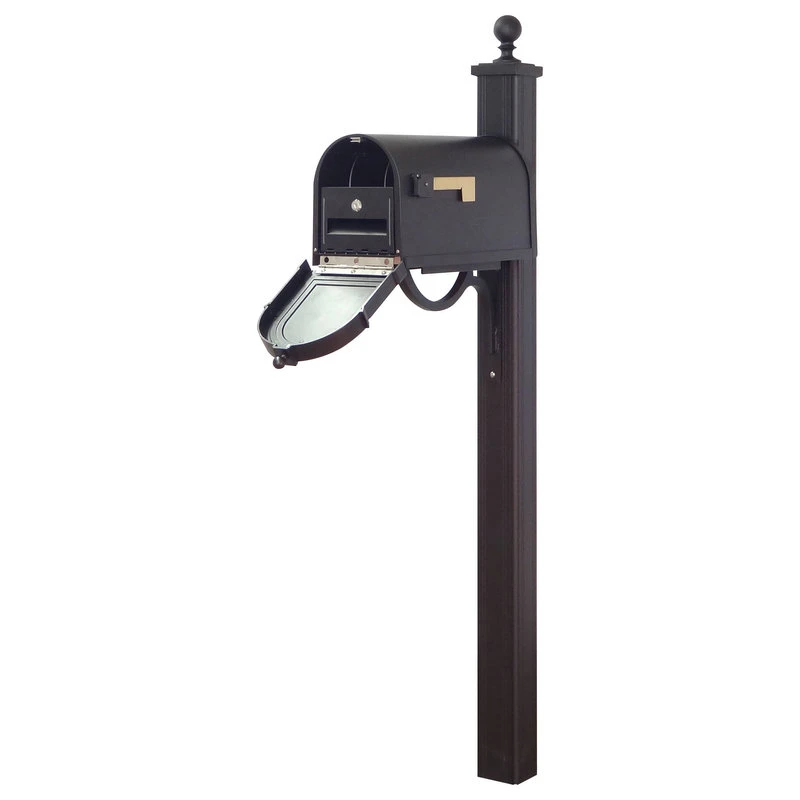 Special Lite Products Company Berkshire Curbside Mailbox With Locking Insert And Springfield Mailbox Post 3 Special Lite Products Company Berkshire Curbside Mailbox With Locking Insert And Springfield Mailbox Post
