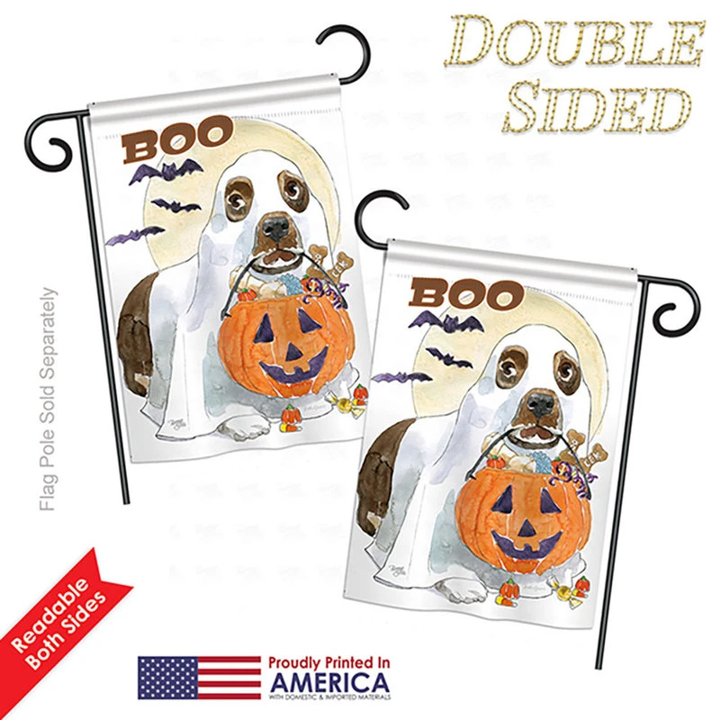 Breeze Decor Halloween Boo Doggie Vertical Garden Double Sided Flag, 13"x18.5" 5 Breeze Decor Halloween Boo Doggie Vertical Garden Double Sided Flag, 13"x18.5" - Image 3