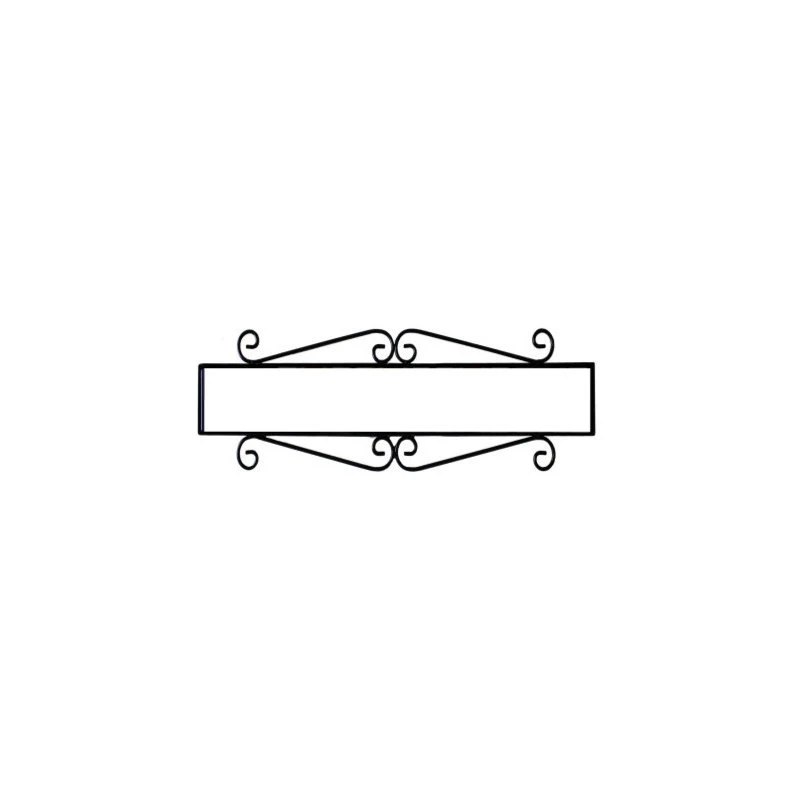 Fine Crafts & Imports Wrought Iron House Number Vertical Frame Mission 4 4 Fine Crafts & Imports Wrought Iron House Number Vertical Frame Mission 4 - Image 2