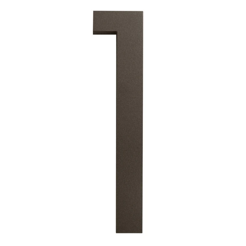 Moderndwellnumbers Modern Font House Number, Bronze, 6", Number 1, Modern Font 3 Moderndwellnumbers Modern Font House Number, Bronze, 6", Number 1, Modern Font