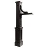 Mayne - Outdoor Products Of Distinction 24"W X 8"D X 56"H Woodhaven Sign Post, Black 1 Mayne - Outdoor Products Of Distinction 24"W X 8"D X 56"H Woodhaven Sign Post, Black -Mayne Store 5df170e50ac3c114 9823 w800 h800 b1 p0
