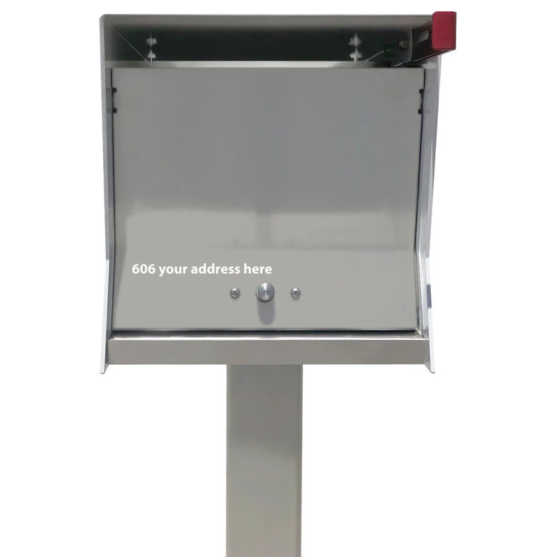 TedStuff The RetroBox With Locking Doors. Modern Pole Mounted Mailbox, Pole Not Included. 4 TedStuff The RetroBox With Locking Doors. Modern Pole Mounted Mailbox, Pole Not Included. - Image 2