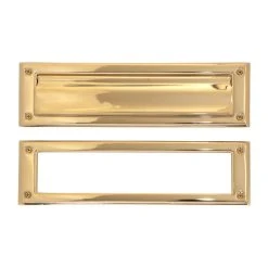 BRASS Accents, Inc. Mail Slot 3-5/8"x13", PVD Polished Brass