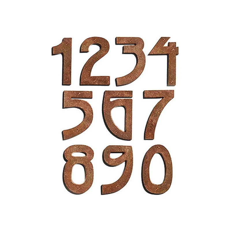 Mission Metalworks Prairie Solid Copper House Numbers, 4 Mission Metalworks Prairie Solid Copper House Numbers, - Image 2
