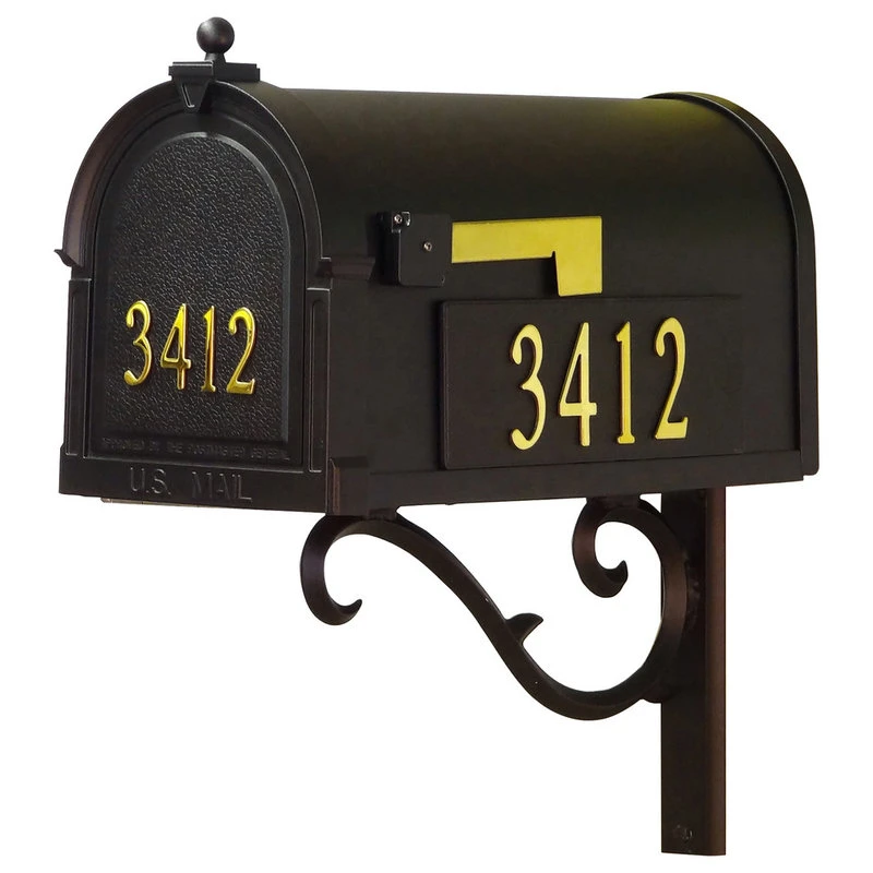 Special Lite Products Company Berkshire Mailbox With Address Numbers & Sorrento Mailbox Mounting Bracket 3 Special Lite Products Company Berkshire Mailbox With Address Numbers & Sorrento Mailbox Mounting Bracket