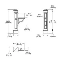 Mayne - Outdoor Products Of Distinction Mayne Liberty Weatherproof Traditional Plastic Mail Post In Graphite Gray 5 Mayne - Outdoor Products Of Distinction Mayne Liberty Weatherproof Traditional Plastic Mail Post In Graphite Gray -Mayne Store 6771615201aea2f1 7978 w800 h800 b1 p0